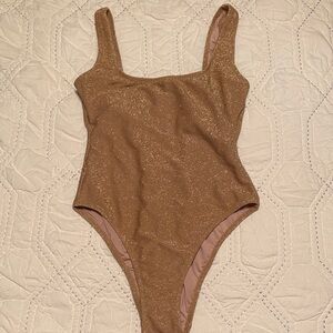 Sparkling Gold One Piece Swimsuit Festival Piece